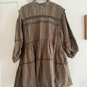 Anthropologie Pilcro Long-Sleeve Mock-Neck Swing Mini Dress
